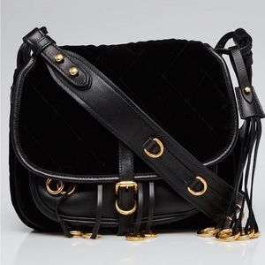 Prada Velvet and Leather Corsaire bag